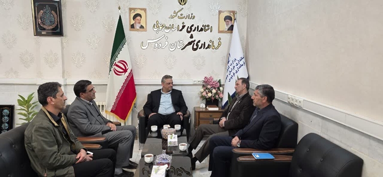 دیدار مدیر کل دامپزشکی استان  با فرماندار جدید شهرستان فردوس